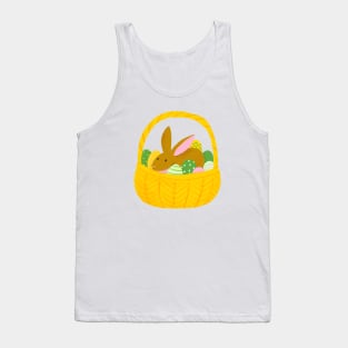 Easter Bunny in a basket of eggs Tank Top